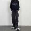 Baggy Straight Men's Cargo Jeans Fashion Streetwear Hip Hop Wide Pants Harajuku Y2K High Street Korean Male Denim Trousers. 