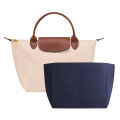 Felt Insert Bag Fits For Longchamp Handbag Liner Bag Felt Cloth Makeup Bag Support Travel Portable Insert Purse Organizer.