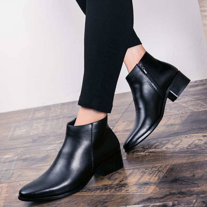 Classic%20Black%20Men's%20Chelsea%20Boots%20British%20Style%20Pointed%20Toe%20Leather%20Ankle%20Boots%20Man%20Slip-on%20Boots%20Zip%20High%20Top%20Dress%20Shoes%20Man%20-%20Image%202