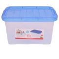 Multipurpose Rectangular Plastic Storage Box with Lid Stackable, BPA-Free, Large/Medium/Small Sizes. 