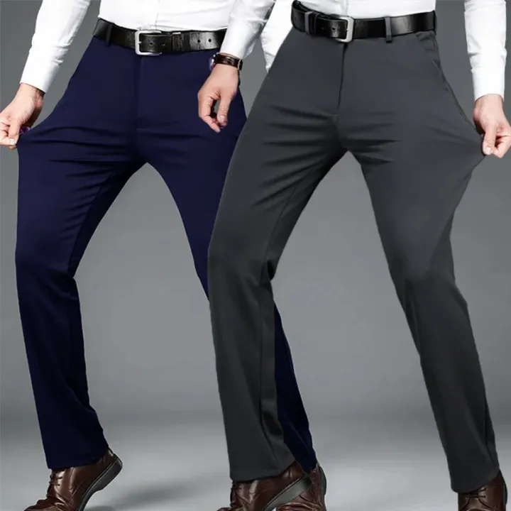 29-42%20Men's%20Summer%20Thin%20Fashion%20Business%20Casual%20Suit%20Pants%20Long%20Pants%20Men's%20Elastic%20Straight%20Sleeve%20Formal%20Pants%20Plus%20Size%20-%20Image%203