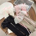 Lolita Knitted Lace Bow Leg Warmers Women Girls Soft Calf Warmer Y2K Long Socks Bow Ribbon Japanese Fashion Casual Leg Warmers. 