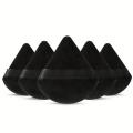 3/5/6 Pcs Triangle Powder Puff For Loose Powder Liquid Cosmetic Soft Plush Powder Puff Makeup Foundation Puff Makeup Tool. 