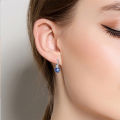 925 Sterling Silver Sunflower Flower Plant Series Drop Earrings For Woman Fashion Party Gifts Elegant S925 Jewelry Accessories.