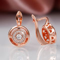 Huitan Unique Design Women's Earrings Rose Gold Color/Silver Color Luxury Bridal Wedding Earrings High Quality Jewelry Drop Ship.