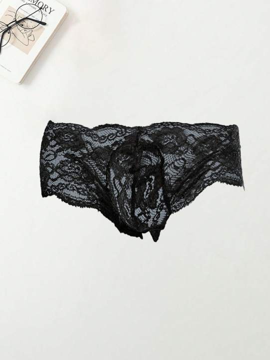 3PCS%20Floral%20print%20solid%20color%20casual%20basic%20knitted%20fabric%20Men's%20triangle%20underwear%20%20mesh%20loose%20underwear%20-%20Image%203