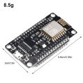 NodeMCU V3 ESP8266 ESP-12E WIFI Development Board CH340G Square Blackboard Soldering Pin Micro USB Interface. 