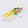 Wooden Puzzles for Kids 3D Montessori Cartoon Animals Cognitive Jigsaw Puzzle Early Learning Tangram Toy for Children . 