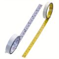 Steel Adhesive Tape Measure, Imperial and Metric Scale Ruler Sticker, Left To Right Reading Self-Adhesive Measuring Tape. 