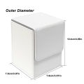 Card Deck Box, Card Case Holds 100+ Sleeved Cards, PU Leather Card Storage Box for Game Trading Cards.
