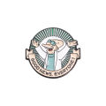 Anime Movie Character Enamel Pins Good News Everyone Creative Brooches Accessories Backpack Shirt Lapel Badge Jewelry for . 