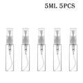 5/10Pcs 3ml 5ml 10ml Clear Mini Perfume Glass Bottle Empty Cosmetics Small Refillable Sample Perfume Atomizer Bottles.