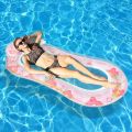 1Pc Flower Sequin Floating Row Net Inflatable Pool Float Seat Beach Pool Party Fun Water Rest Floating Accessories. 