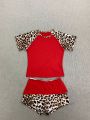 2026 New American Retro Leopard Pattern Splicing Top and Shorts Set Y2K Punk Street Fashion Trend Personalized Casual Hot Girl. 