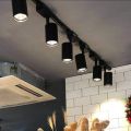 Spot Led Track Light 220V Ceiling Lamp COB Spotlight Rail Lighting Fixture for Home Decor Clothing Store Track Lights. 