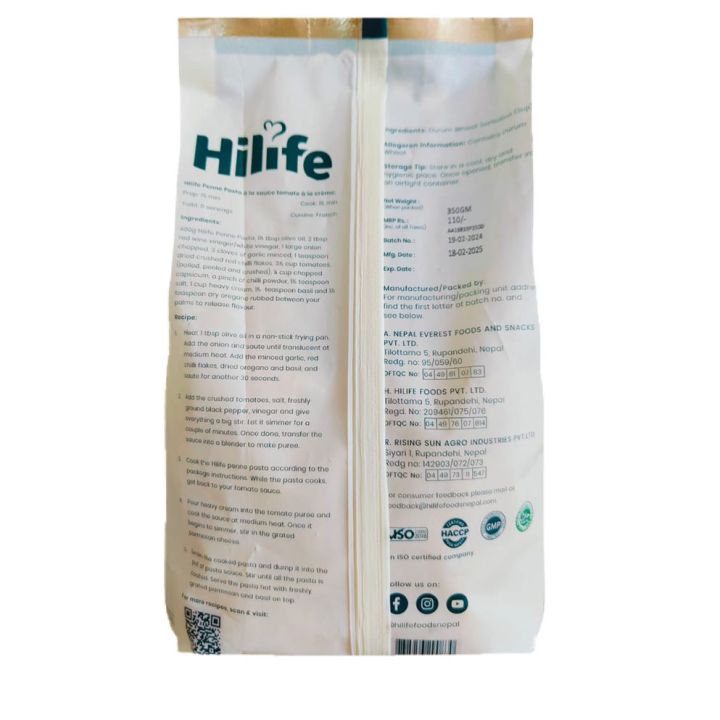 Hilife%20Penne%20Pasta%20750g%20-%20Durum%20Wheat%20Semolina%20-%20Image%202