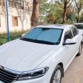 Foldable Car Sunshade With Hollow Design Upgraded Thick Titanium Silver For Front Windshield Reflective And Insulated Sunshade W. 