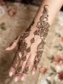 semi bridal Arabian henna sticker tattoo stencils for Eid.