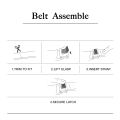Men Women 2.4 2.8 3.0 3.5 cm Wide Belt No Buckle for Automatic Buckle High Quality PU Leather Belts Body Straps without Buckle.