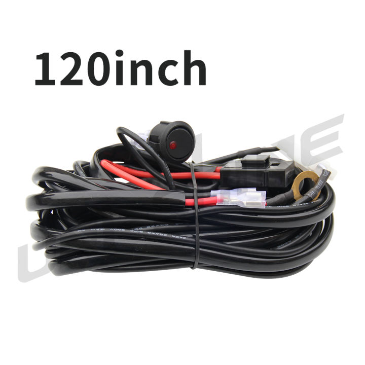 UNISHINE%20LED%20Light%20Bar%203M%20Wiring%20Harness%20Kit%20Universal%20LED%20Wiring%20Harness%20IP69%20For%20Auto%20UTV%20ATV%20Offroad%20Boat%20120inch%2012V%2024v%20-%20Image%207