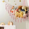 1Pc Toy Hammocks Wall Corner Hanging Storage Net Organizer Woven Kids Stuffed Mesh Hammock Baby Animal Rope Hammock Bag Cotton. 