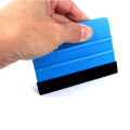 Car Vinyl Wrap Film Squeegee Scraper Foil Wrapping Suede Felt Scraper Auto Car Styling Sticker Window Tint Tools Cleaning Blue. 