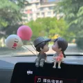 Car Couple Ornaments Car Interior Accessories Cute Kissing Couple Dolls Electric Car Decoration Ornaments Small Home Ornaments. 
