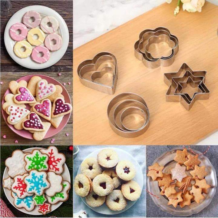 12%20Piece%20Set%20Stainless%20Steel%20Pastry%20Cookie%20Biscuit%20Cutter%20Cake%20Muffin%20Decor%20Mold%20Multi%20functional%20Tool%20-%20Image%202