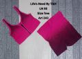 Artical sports zipper bra underwear set
Free size bra strachable 30 to 36 breast size
Stuff imported china cotton jerssey. 