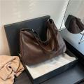【MAX-22】Retro PU Leather Shoulder Bag Ladies Large Capacity Underarm Bag Fashion Versatile Commuter Tote Bag For Women . 