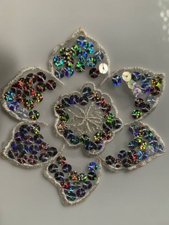 Sequin Appliques, Sew on Patch Sequin, Event Costume,Christmas Play,