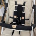 3pcs Baby Stroller Front Armrest Protective Cover Cotton Trolley Towel Children's Drool Towel Kids Seat Bib Stroller Accessories. 