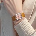 OGEDA Waterproof Couple Watches Casual Fashion Quartz Stainless Steel Leather Strap Square Dial Men's And Women's Lover Watch.