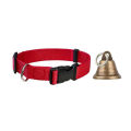1pc Goat Collars with Bells Horse Sheep Grazing Bells Adjustable Collar Pet Anti-Lost Loud Bell for Small Farm Animal Sheeps Cow.