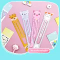 Ruler bookmark magnetic ruler cute cartoon flexible student stationery ready to ship. 