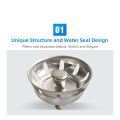 1Pcs Sink Strainer Stainless Steel Kitchen Sink Stopper Anti-Clogging Drain Cover 50mm Sealing Umbrella Filter Replacement. 