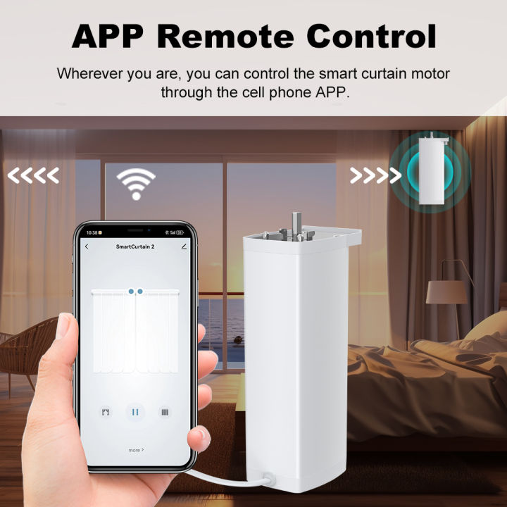4th%2015CM%20Mini%20Size%20Wifi/Zigbee%20Smart%20Electric%20Curtain%20Shutter%20Motor%20Remote%20Voice%20Control%20Work%20with%20Tuya%20Alexa%20%20SmartThings%20-%20Image%202