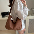 Women’s Corduroy Shoulder Bag, Casual Striped Large Capacity Tote with Zipper Closure, Cute Hat Patch, Perfect for Everyday Use. 