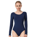 Women Basic Dance Leotard Long Sleeve Adult Team Ballet Leotard Dancewear.