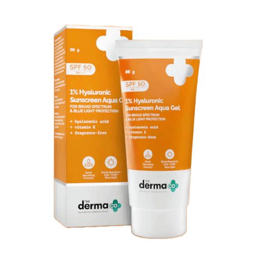 The Derma Co 1% Hyaluronic Sunscreen Aqua Gel 80 gm