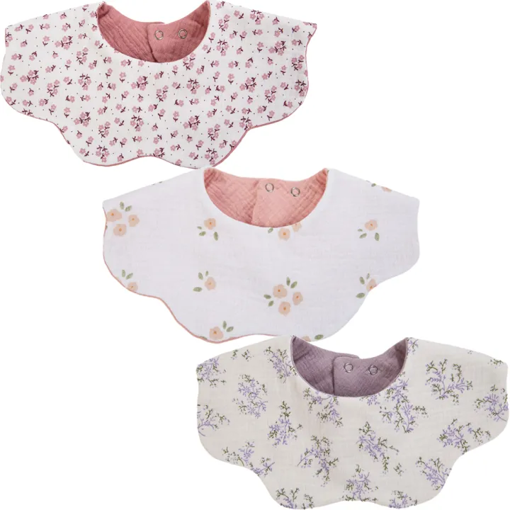 3Pcs/Lot%20Cute%20Bear%20Flower%20Print%20Baby%20Bibs%20Muslin%20Cotton%20Double%20Side%20Infant%20Boys%20Girls%20Feeding%20Burp%20Cloths%20Thicken%20Adjustable%20Bib%20-%20Image%207