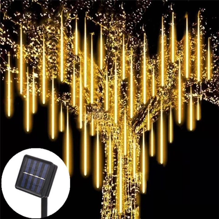 Solar Led Light Outdoor Meteor Shower Rain Lights Waterproof Garden