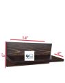 wood Key Holder With 1 Shulf & 7 Hooks. 