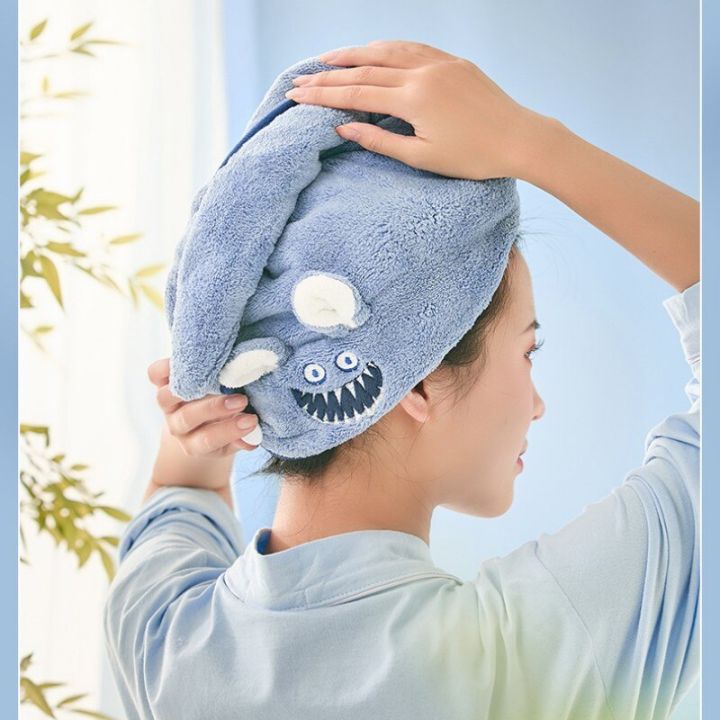 Little%20Monster%20Hair%20Drying%20Cap%20Quick%20Dry%20Hair%20Wash%20Hair%20Wipe%20Tower%20Super%20Absorbent%20Cute%20Towel%20Hair%20Wrapper%20for%20Ladies%20-%20Image%205