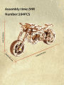 3D Wooden Puzzle Motorcycle Model Kits To Build Wooden Construction Handmade Craft Unique  . 