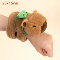 Lovely Capybara Animal Slap Snap Wrap Wristband Bracelet Plush Stuffed Animal Kawaii Capybara Hand Ring Wristband Kid Funny Toys. 