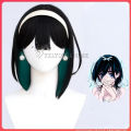 Sua Cosplay Costume Wig Anime Alien Stage Cosplay Costume Microphone White Dress Earrings Short Black Wig Sua Cosplay Clothing. 