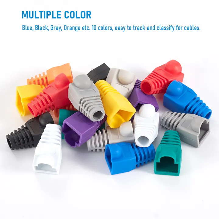 10pcs/50pcs%20Ethernet%20Network%20Cable%20Strain%20Relief%20CAT6%20CAT5E%20Boots%20Cable%20RJ45%20Connector%20Plug%20Cover%206.5%20-%20Image%203