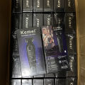 Kemei 2299 Barber Cordless Hair Trimmer 0mm Zero Gapped Carving Clipper Detailer Professional Electric Finish Cutting Machine.