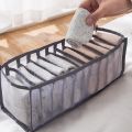 11 Compartment Home Collapsible Underwear Storage Box Nylon Organizing Dormitory Storage Bra Organizing Breathable Mesh Bag. 